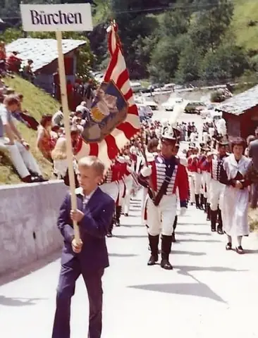 Oberwalliser Tambouren- und Pfeiferfest in Eisten 1975, Foto 1