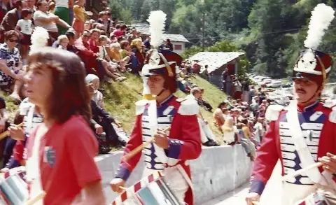Oberwalliser Tambouren- und Pfeiferfest in Eisten 1975, Foto 2