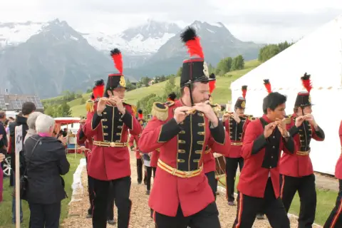 Oberwalliser Tambouren- und Pfeiferfest in Bürchen 2015, Freitag, Konzerte, Foto 7
