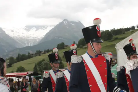 Oberwalliser Tambouren- und Pfeiferfest in Bürchen 2015, Samstag, Konzerte, Foto 15
