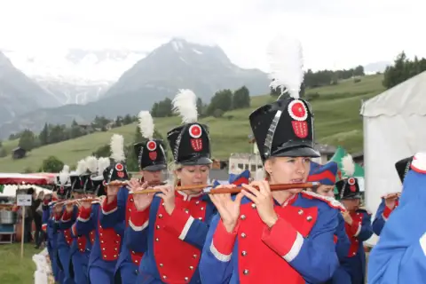 Oberwalliser Tambouren- und Pfeiferfest in Bürchen 2015, Samstag, Konzerte, Foto 17